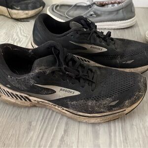Brooks Black and Silver Running Shoes